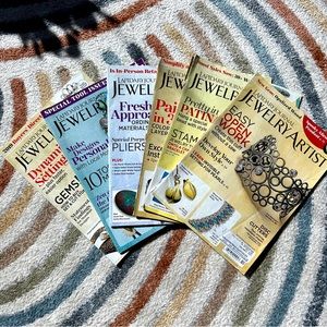 SIX (6) that copies of Lapidary Journal Jewelry Artist magazines